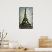  Eiffeltoren Paris Travel Poster (Keuken)