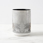 Eiffeltoren Paris Two-Tone Coffee Mok – Frankrijk (Center)