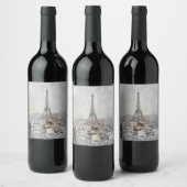 🍷 Eiffeltoren Paris Wijnlabel – Elegant Frans Wijn Etiket (Flessen)
