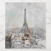 🍷 Eiffeltoren Paris Wijnlabel – Elegant Frans Wijn Etiket (Enkel label)