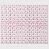 Eiffeltoren patroon, Paris chique Frans roze Cadeaupapier (Vlak)
