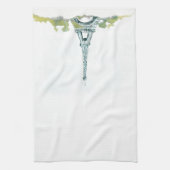 Eiffeltoren Pen en Inktkleurenillustratie Theedoek (Verticaal)