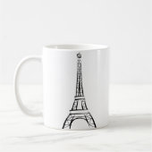 Eiffeltoren penseelstreek koffiemok (Links)