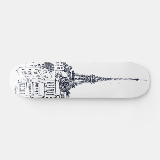 Eiffeltoren Persoonlijk Skateboard (Horizontaal)