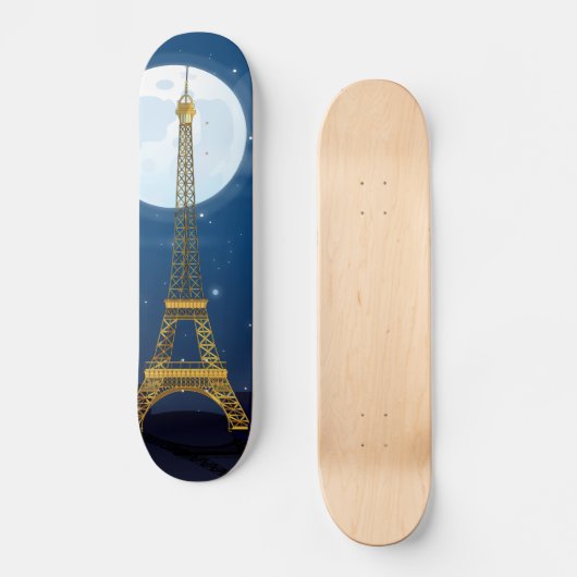 Eiffeltoren Persoonlijk Skateboard (Voorkant)