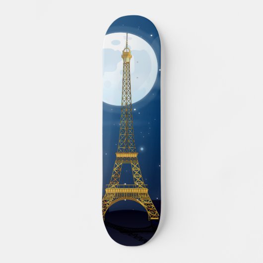 Eiffeltoren Persoonlijk Skateboard (Voorkant)