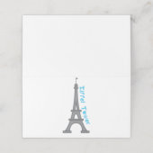 Eiffeltoren Plaatskaartje (Buitenkant ongevouwen)