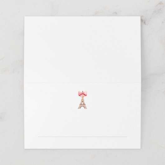 Eiffeltoren Plaatskaartje (Buitenkant ongevouwen)