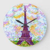 Eiffeltoren Pointillisme Lentelandschap Grote Klok (Voorkant)