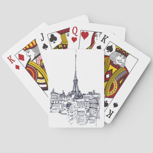 Eiffeltoren Pokerkaarten (Achterkant)