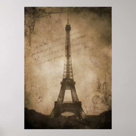  eiffeltoren poster (Voorkant)