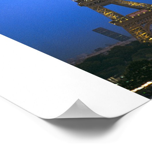 Eiffeltoren Poster (Hoek)