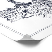 Eiffeltoren Poster (Hoek)