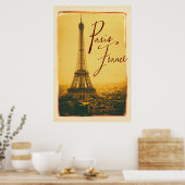  eiffeltoren poster (Keuken)
