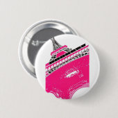 Eiffeltoren-Poster-C13450125 Ronde Button 5,7 Cm (Voorkant /achterkant)