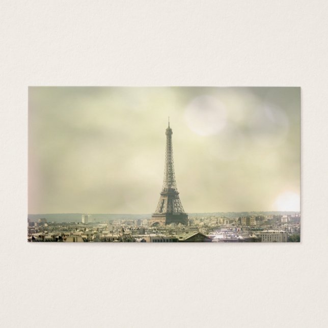 Eiffeltoren profielkaart visitekaartjes (Voorkant)
