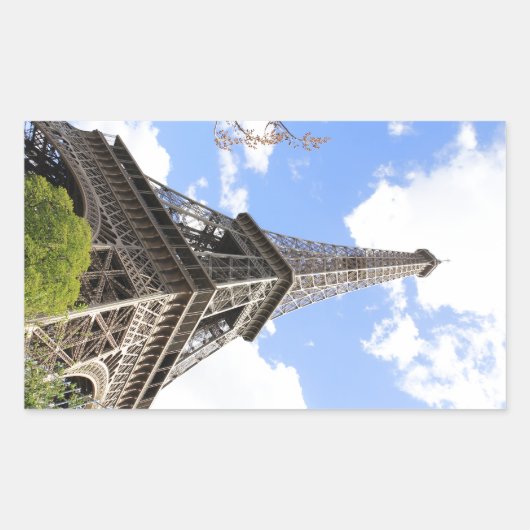 Eiffeltoren Rechthoekige Sticker (Voorkant)
