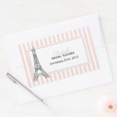 Eiffeltoren Rechthoekige Sticker (Envelop)