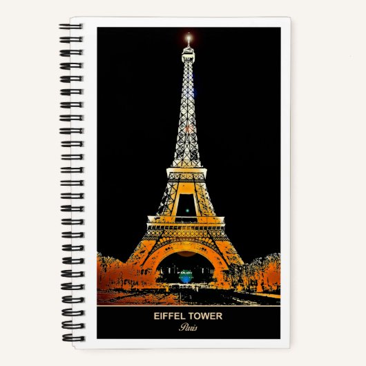 Eiffeltoren reizen: leg je herinneringen vast notitieboek (Voorkant)