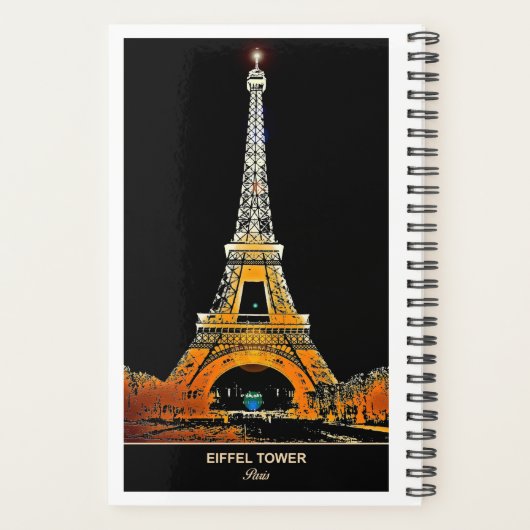 Eiffeltoren reizen: plan uw avonturenplanner planner (Achterkant)