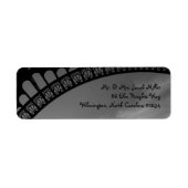 Eiffeltoren retouradreslabels etiket (Voorkant)