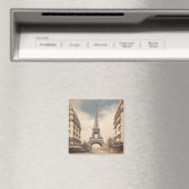  Eiffeltoren Retro Poster Magneet (Insitu (Vaatwasser))