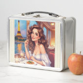 Eiffeltoren, River Seine Romance ,Metal Lunchbox (In situ)