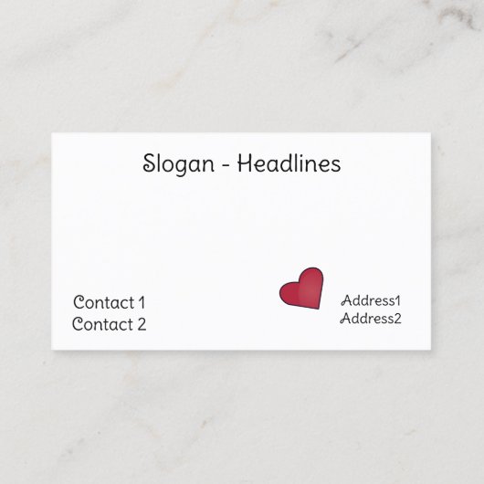  Eiffeltoren - rode harten Visitekaartje (Achterkant)