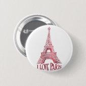 Eiffeltoren Ronde Button 5,7 Cm (Voorkant /achterkant)