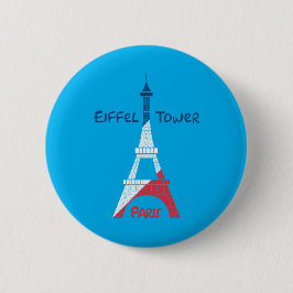Eiffeltoren Ronde Button 5,7 Cm
