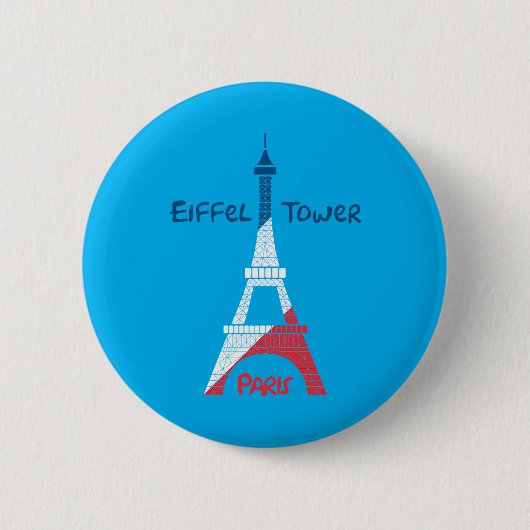 Eiffeltoren Ronde Button 5,7 Cm (Voorkant)