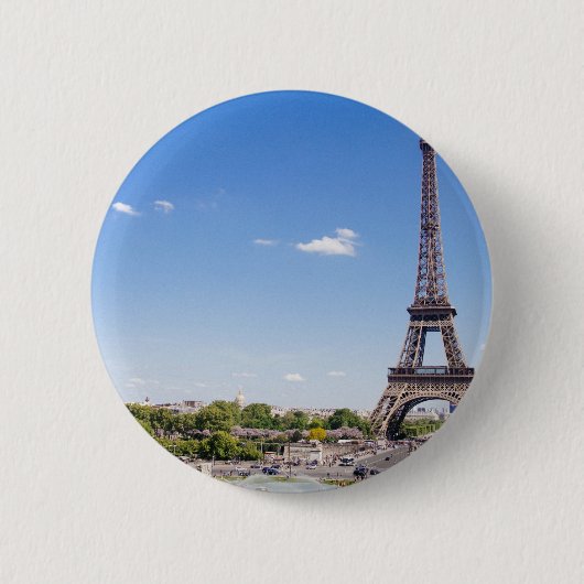 eiffeltoren ronde button 5,7 cm (Voorkant)