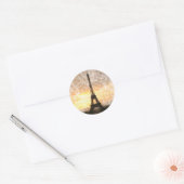 Eiffeltoren Ronde Sticker (Envelop)