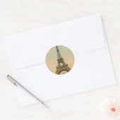 Eiffeltoren Ronde Sticker (Envelop)