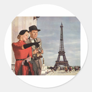 Eiffeltoren Ronde Sticker