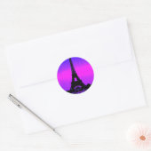 Eiffeltoren Ronde Sticker (Envelop)