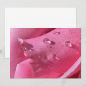 Eiffeltoren Roos Notecard Bedankkaart (Voorkant / Achterkant)