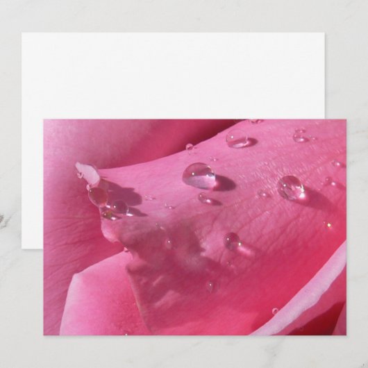 Eiffeltoren Roos Notecard Bedankkaart (Voorkant / Achterkant)