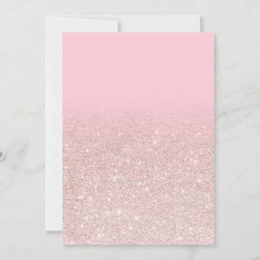 Eiffeltoren roze roze roze roze roze goudglitter S Kaart (Achterkant)