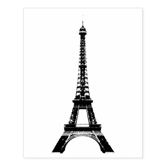 Eiffeltoren  Rubber Art Stamp Rubberstempel (Afrduk)