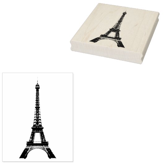 Eiffeltoren  Rubber Art Stamp Rubberstempel (Gestempeld)