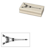 Eiffeltoren Rubberstempel (Gestempeld)