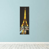 Eiffeltoren 's Nachts Canvas Afdruk (Insitu (Houten vloer))