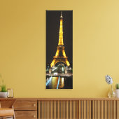 Eiffeltoren 's Nachts Canvas Afdruk (Insitu (Woonkamer))