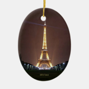 Eiffeltoren 's nachts keramisch ornament