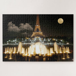 Eiffeltoren 's nachts. legpuzzel