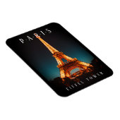 Eiffeltoren 's nachts, Parijs, zwart Magneet (Rechterzijde)