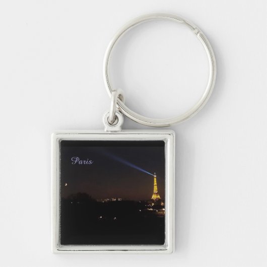 Eiffeltoren 's Nachts Sleutelhanger (Voorkant)