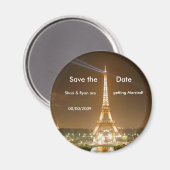 Eiffeltoren, Save the Date Magnet (Voorkant / Achterkant)