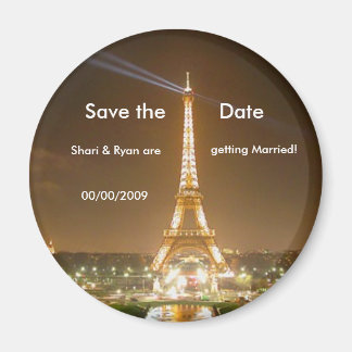 Eiffeltoren, Save the Date Magnet